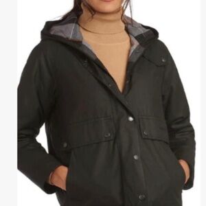 BARBOUR Black Narver Jacket, Size 4